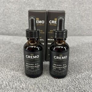 2x Cremo Reserve Beard Oil Distiller's Blend Revitalizing Formula 1 oz‎ each